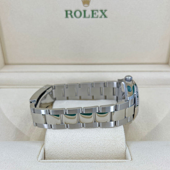 Rolex Replica Watch Datejust 31, Oystersteel and 18k White Gold with Diamonds, Pink Roman dial, 31mm, Fluted, Oyster, 278274-0023
