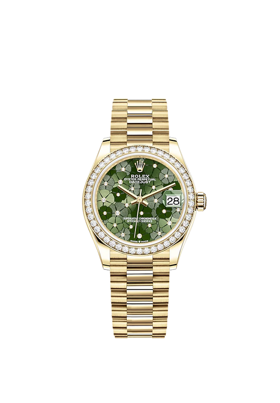 Rolex Replica Watch Datejust 31mm, 18k Yellow Gold and Diamonds, 278288rbr-0038