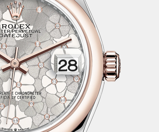 Rolex Replica Watch Datejust 31mm, Oystersteel and 18k Everose Gold and Diamonds, 278241-0032