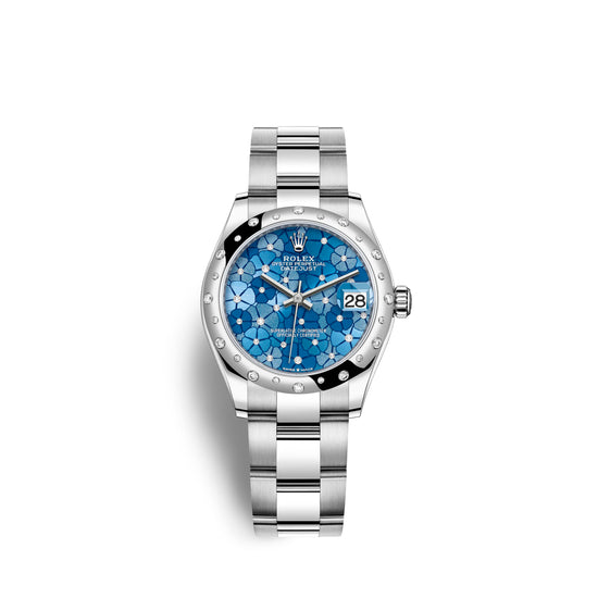 Rolex Replica Watch Datejust 31mm, Oystersteel and 18k White Gold with Diamonds, 278344rbr-0037