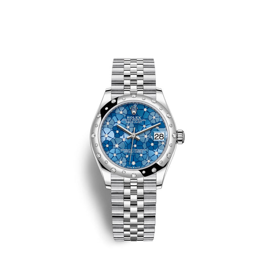 Rolex Replica Watch Datejust 31mm, Oystersteel and 18k White Gold with Diamonds, 278344rbr-0038