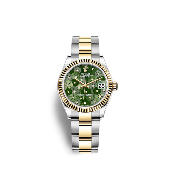 Rolex Replica Watch Datejust 31mm, Oystersteel and 18k Yellow Gold and Diamonds, 278273-0031