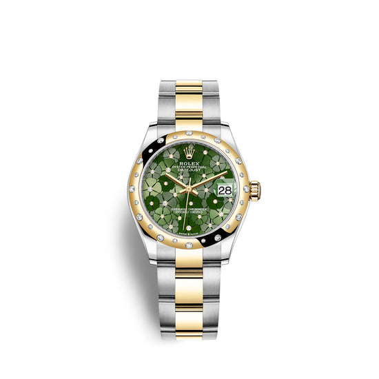 Rolex Replica Watch Datejust 31mm, Oystersteel and 18k Yellow Gold with Diamonds, 278343rbr-0031
