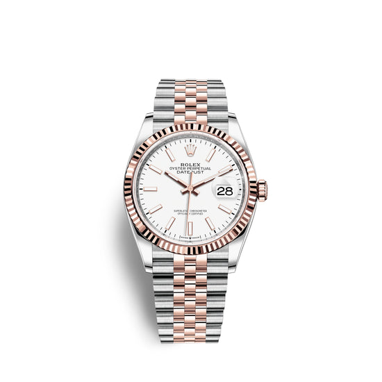 Rolex Replica Watch Datejust 36, 18k Everose Gold and Stainless Steel, 36mm, 126231-0017
