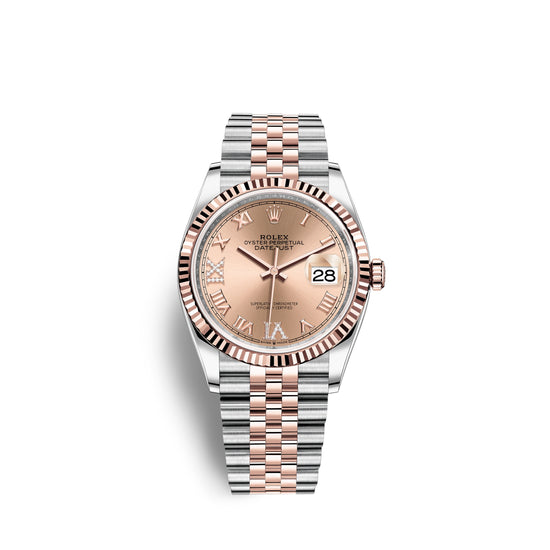 Rolex Replica Watch Datejust 36, 18k Everose Gold and Stainless Steel, 36mm, 126231-0027