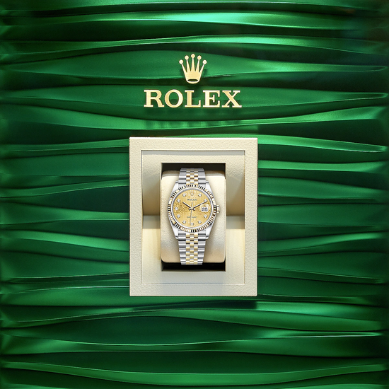 Rolex Replica Watch Datejust 36, 18k Yellow Gold and Stainless Steel, 36mm, 126233-0033