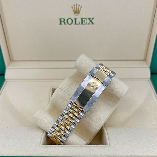 Rolex Replica Watch Datejust 36, 18k Yellow Gold and Stainless Steel, 36mm, Golden, palm motif dial, 126233-0037