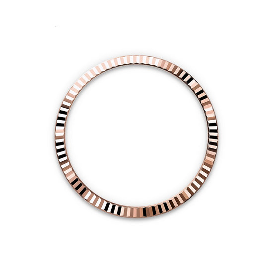Rolex Replica Watch Datejust 36, Oystersteel and 18k Everose Gold, Mint green sunray Roman dial, Fluted Oyster, 126231-0052