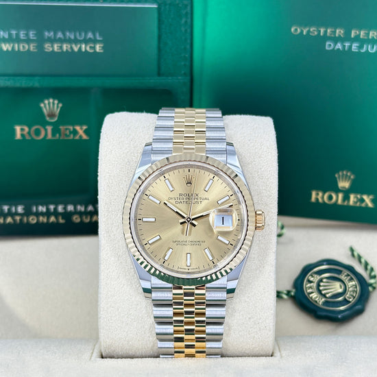 Rolex Replica Watch Datejust 36 Oystersteel and 18k Yellow Gold 126233-0015