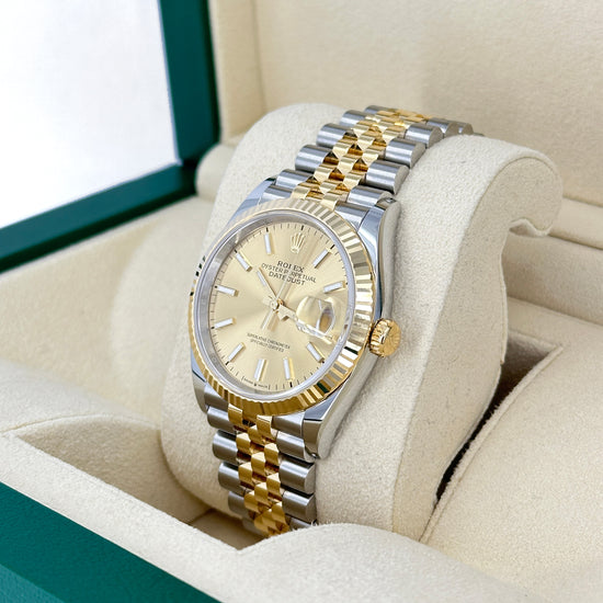 Rolex Replica Watch Datejust 36 Oystersteel and 18k Yellow Gold 126233-0015