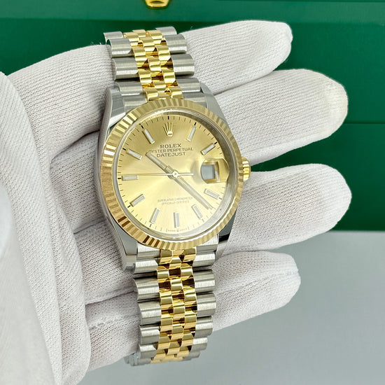 Rolex Replica Watch Datejust 36 Oystersteel and 18k Yellow Gold 126233-0015