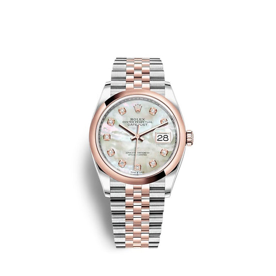 Rolex Replica Watch Datejust 36 Oystersteel and Everose gold 126201-0021