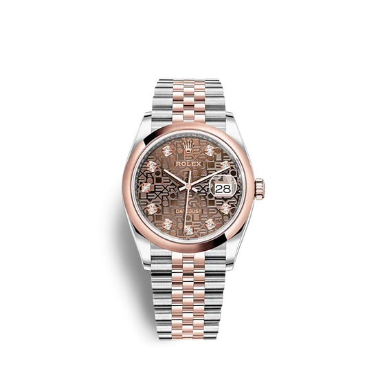 Rolex Replica Watch Datejust 36 Oystersteel and Everose gold 126201-0025