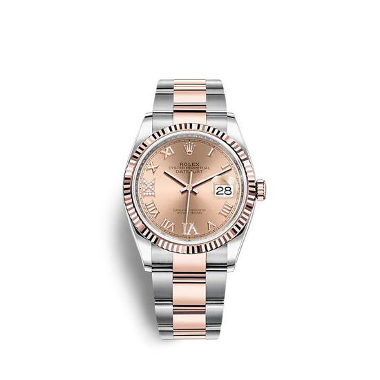 Rolex Replica Watch Datejust 36 Oystersteel and Everose gold 126231-0028