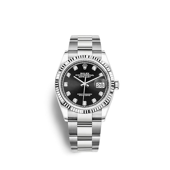 Rolex Replica Watch Datejust 36 Oystersteel and white gold 126234-0028