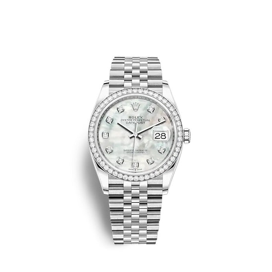 Rolex Replica Watch Datejust 36 Oystersteel and white gold 126284RBR-0011