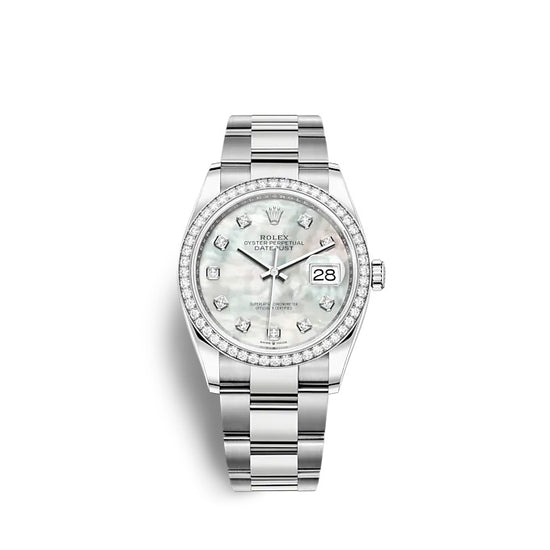 Rolex Replica Watch Datejust 36 Oystersteel and white gold 126284RBR-0012