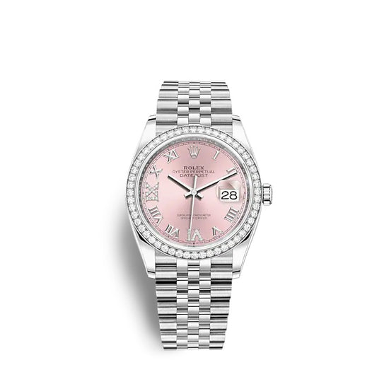 Rolex Replica Watch Datejust 36 Oystersteel and white gold 126284RBR-0023
