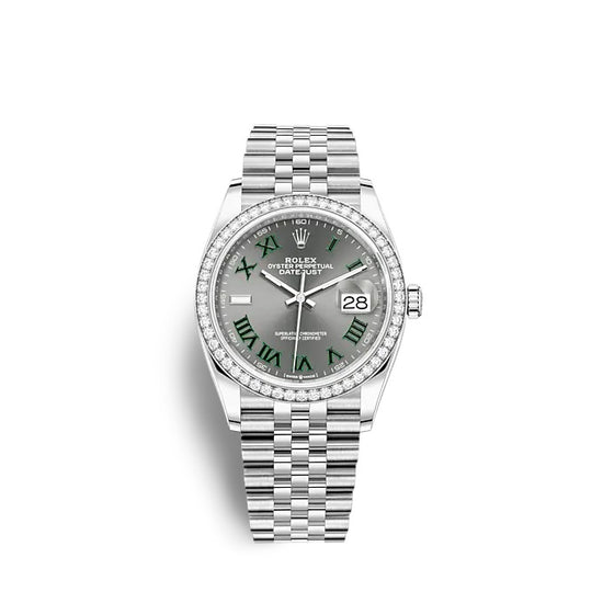Rolex Replica Watch Datejust 36 Oystersteel and white gold 126284RBR-0037