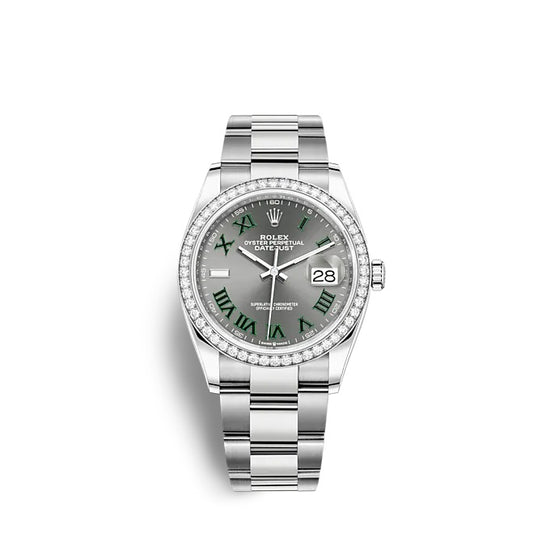 Rolex Replica Watch Datejust 36 Oystersteel and white gold 126284RBR-0038