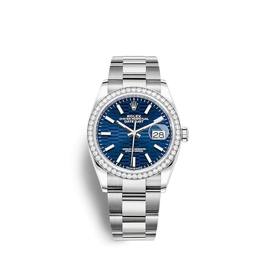 Rolex Replica Watch Datejust 36 Oystersteel and white gold 126284RBR-0042