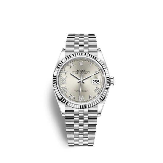 Rolex Replica Watch Datejust 36, Stainless Steel and 18k White Gold, 36mm, 126234-0029