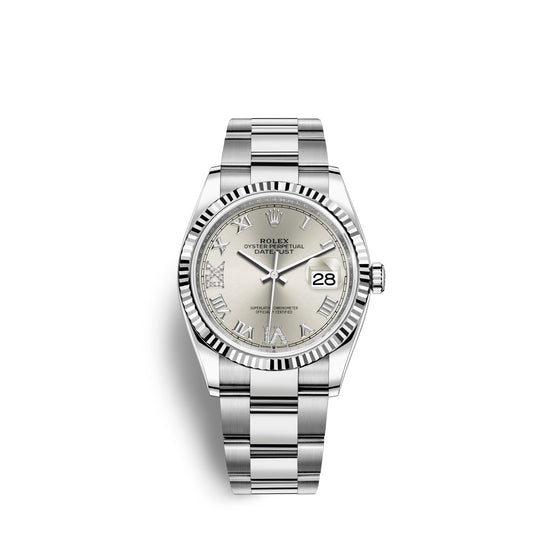 Rolex Replica Watch Datejust 36, Stainless Steel and 18k White Gold, 36mm, 126234-0030