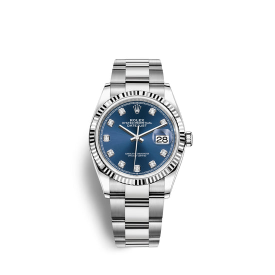 Rolex Replica Watch Datejust 36, Stainless Steel and 18k White Gold, 36mm, 126234-0038