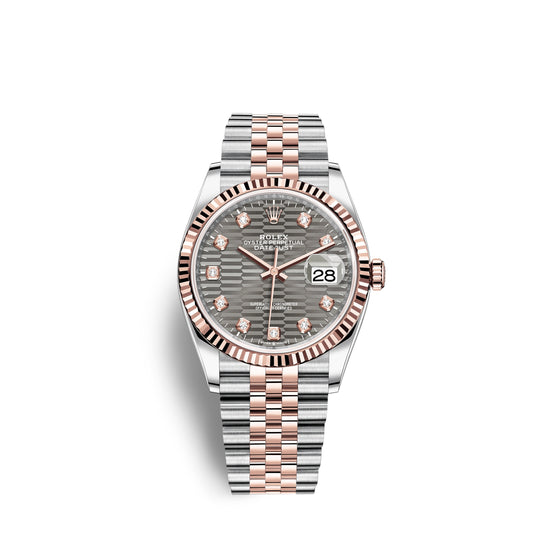 Rolex Replica Watch Datejust 36mm, Oystersteel and 18k Everose Gold, 126231-0041