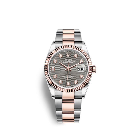 Rolex Replica Watch Datejust 36mm, Oystersteel and 18k Everose Gold, 126231-0042