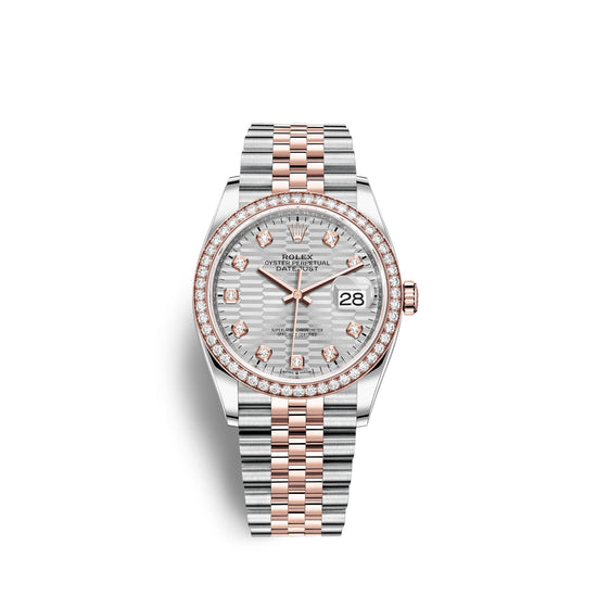 Rolex Replica Watch Datejust 36mm, Oystersteel and 18k Everose Gold, 126281rbr-0027