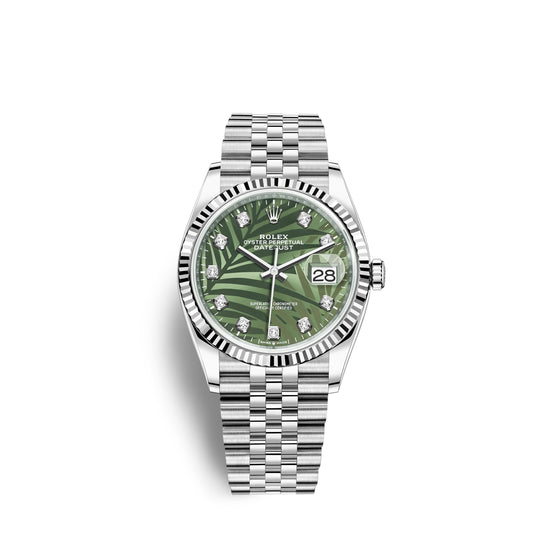 Rolex Replica Watch Datejust 36mm, Oystersteel and 18k White Gold, 126234-0055