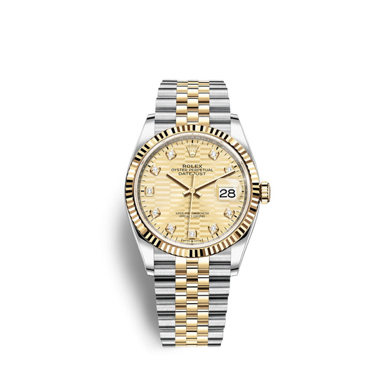 Rolex Replica Watch Datejust 36mm, Oystersteel and 18k Yellow Gold, 126233-0045