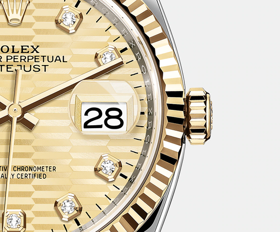 Rolex Replica Watch Datejust 36mm, Oystersteel and 18k Yellow Gold, 126233-0045