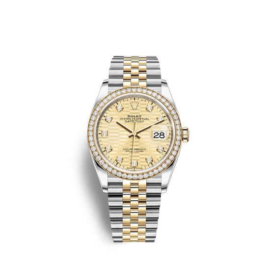 Rolex Replica Watch Datejust 36mm, Oystersteel and 18k Yellow Gold, 126283rbr-0031
