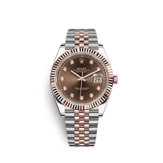 Rolex Replica Watch Datejust 41, 18k Everose Gold and Stainless Steel, 41mm, 126331-0004