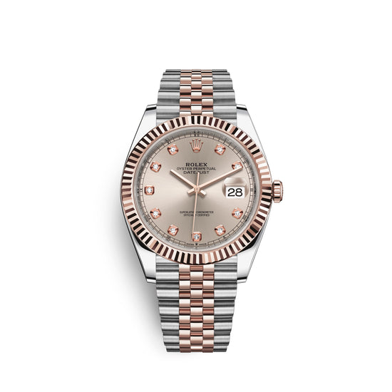 Rolex Replica Watch Datejust 41, 18k Everose Gold and Stainless Steel, 41mm, 126331-0008