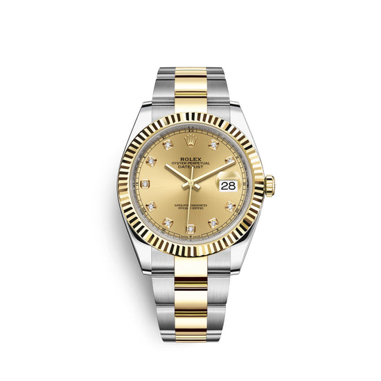 Rolex Replica Watch Datejust 41, 18k Yellow Gold and Stainless Steel, 41mm, 126333-0011