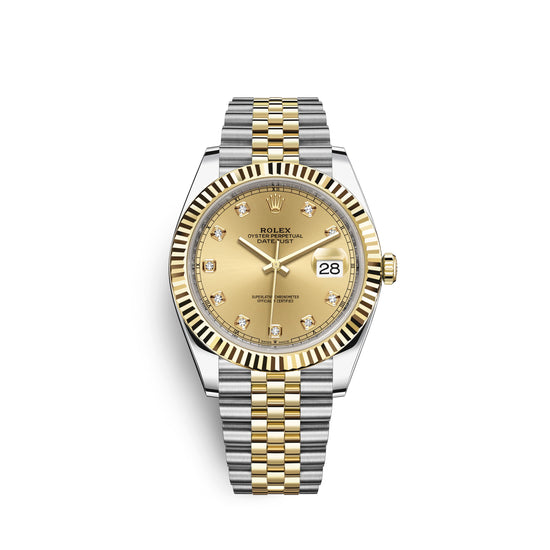 Rolex Replica Watch Datejust 41, 18k Yellow Gold and Stainless Steel, 41mm, 126333-0012