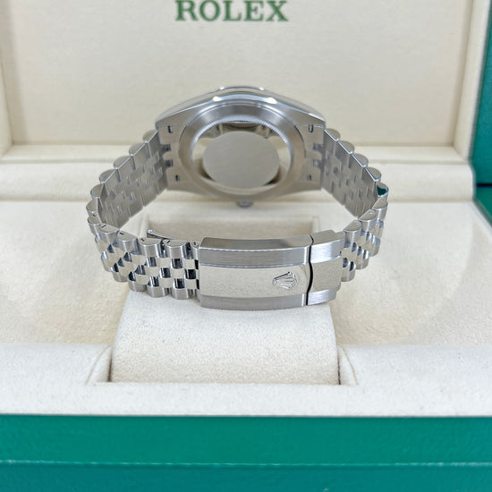 Rolex Replica Watch Datejust 41 Oystersteel and 18K White Gold 41 mm White Dial,  126334-0010