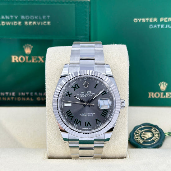 Rolex Replica Watch Datejust 41, Oystersteel and 18k White Gold, 41mm, 126334-0021