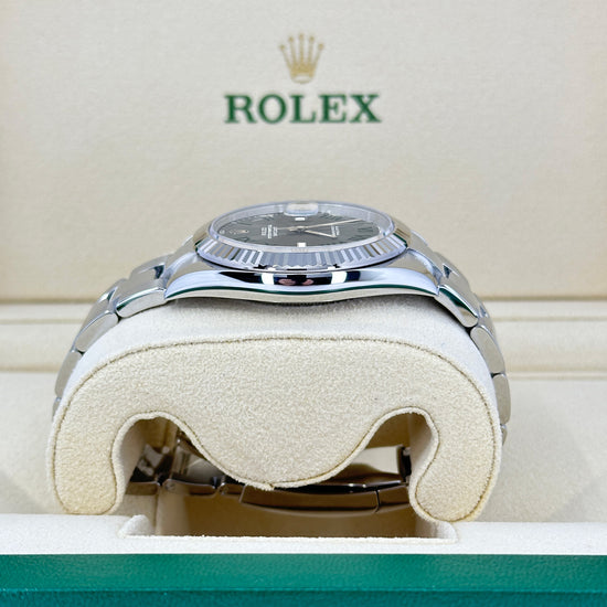 Rolex Replica Watch Datejust 41, Oystersteel and 18k White Gold, 41mm, 126334-0021