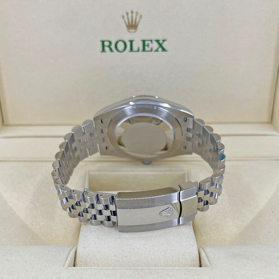 Rolex Replica Watch Datejust 41, Oystersteel and 18k White Gold, Blue Dial, 41mm, Fluted, Jubilee, 126334-0002