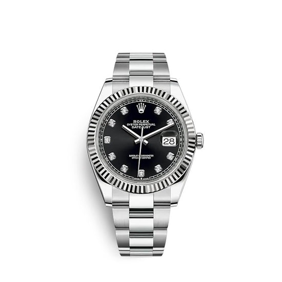 Rolex Replica Watch Datejust 41 Oystersteel and white gold 126334-0011