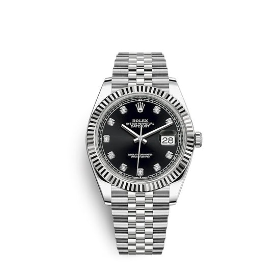 Rolex Replica Watch Datejust 41 Oystersteel and white gold 126334-0012