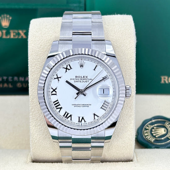 Rolex Replica Watch Datejust 41 Oystersteel and white gold 126334-0023