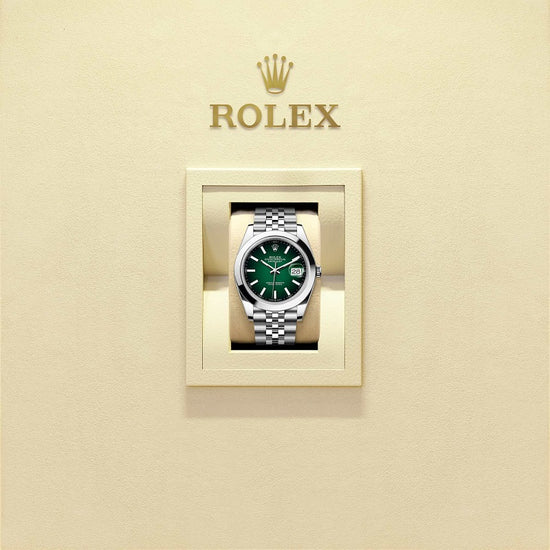 Rolex Replica Watch Datejust 41, Oystersteel, Green ombré dial, Smooth Jubilee, 126300-0026