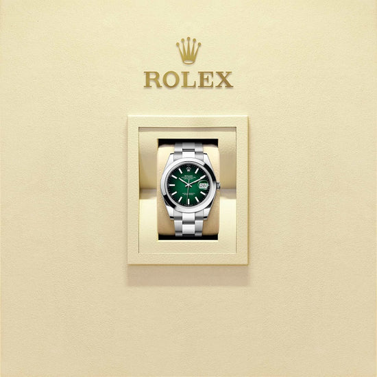 Rolex Replica Watch Datejust 41, Oystersteel, Green ombré dial, Smooth Oyster, 126300-0025