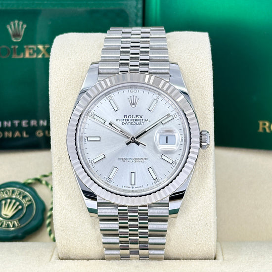Rolex Replica Watch Datejust 41, Stainless Steel and 18k White Gold, 41mm, 126334-0004
