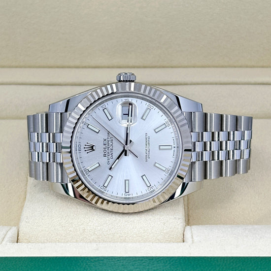 Rolex Replica Watch Datejust 41, Stainless Steel and 18k White Gold, 41mm, 126334-0004